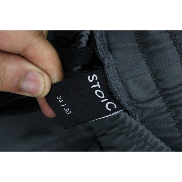 STOIC Softshell Hiking Pants Mens Sz 34x30 Gray Solid Drawstring Gym & Training - Picture 5 of 9